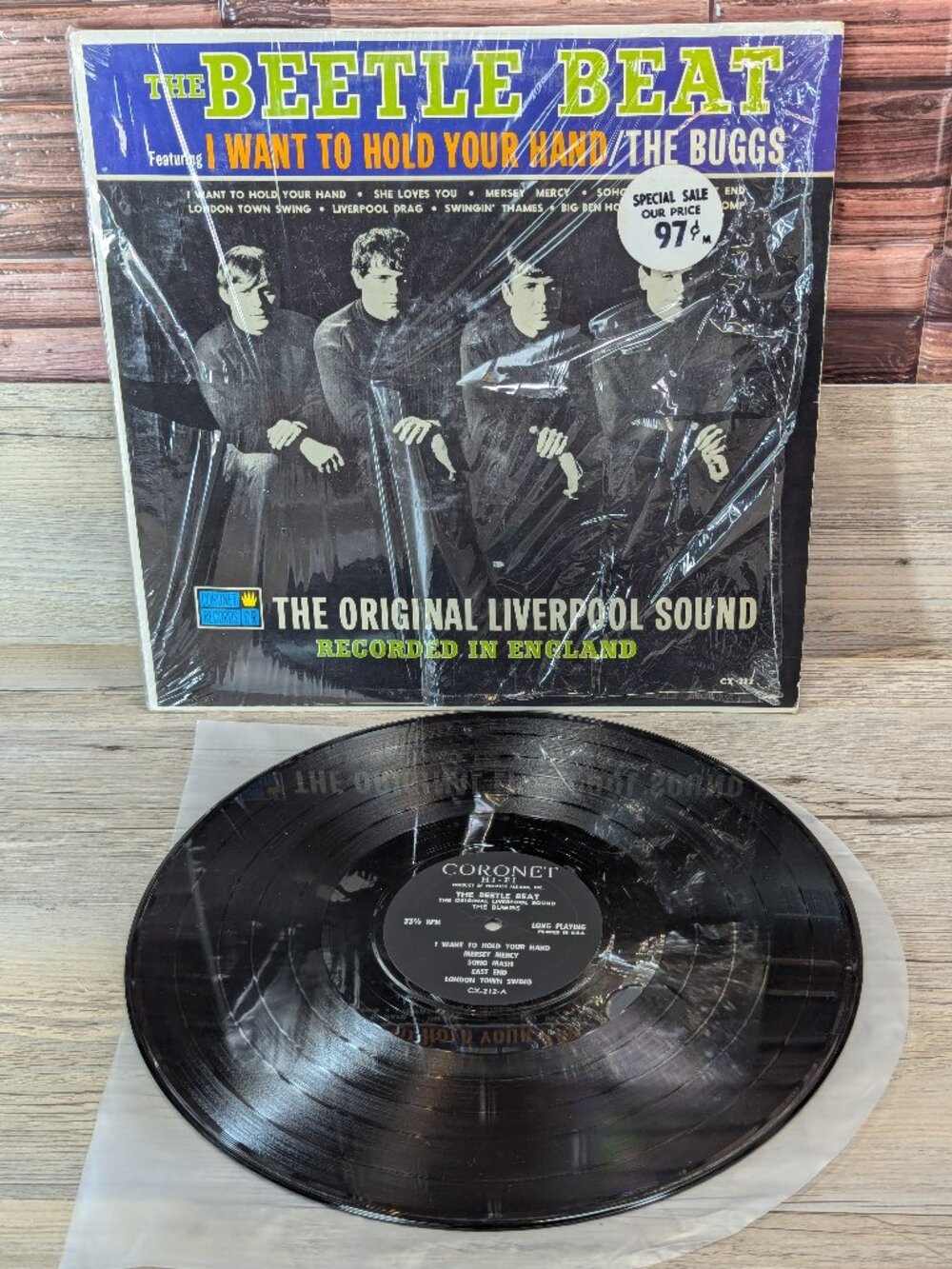 The Buggs The Beetle Beat The Original Liverpool Sound (Vinyl LP Coronet CX-212)